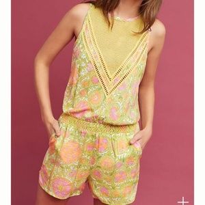 Anthropologie Orvieto Romper Tracy Reese